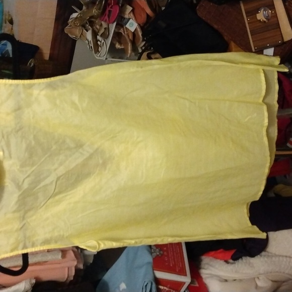 Trinity women's canary yellow sleeveless top Sz Medium - Picture 13 of 17